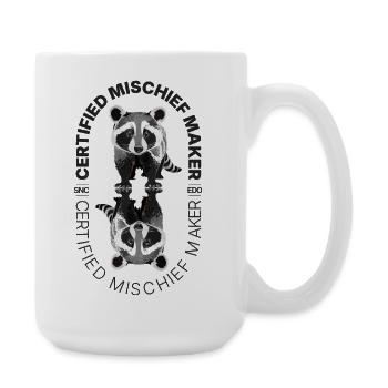 Weg des Tanuki - Große Tasse 440 ml - Weiß - Rechts