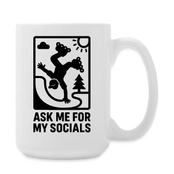 Inline Skate Social Media Fame Cool Kids - Große Tasse 440 ml - Weiß - Rechts