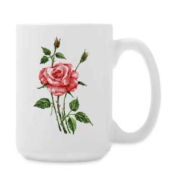 Fleur - Grande tasse 440 ml - blanc - Droite