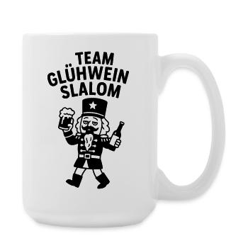 Équipe de vin chaud slalom casse-noisette drôle - Grande tasse 440 ml - blanc - Droite