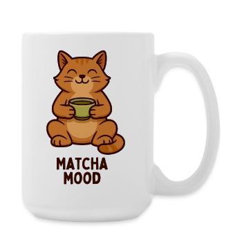 Matcha Mood Cat Tea Time - Grande tasse 440 ml - blanc - Droite