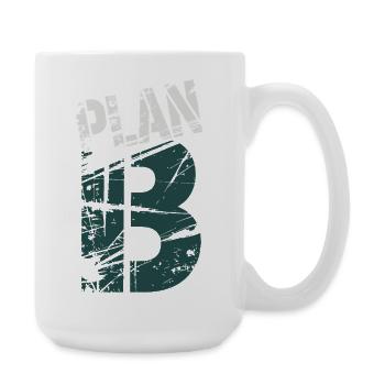 Grunge 13 Numeric Glyph - Large Mug 440 ml - white - Right