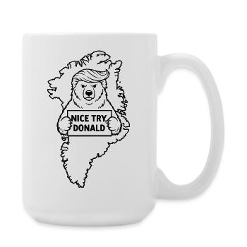 Greenland is not for Sale - Große Tasse 440 ml - Weiß - Rechts