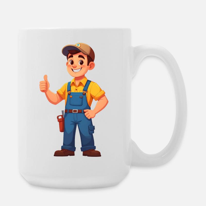 Mechaniker oder Handwerker - Große Tasse 440 ml - Weiß