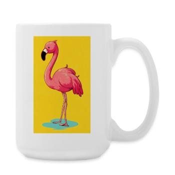 Flamant - Grande tasse 440 ml - blanc - Droite