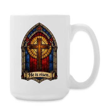 Il est ressuscité - Grande tasse 440 ml - blanc - Droite