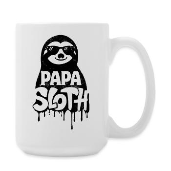 Papa Paresseux - Fête des pères de Cool Sloth - Grande tasse 440 ml - blanc - Droite