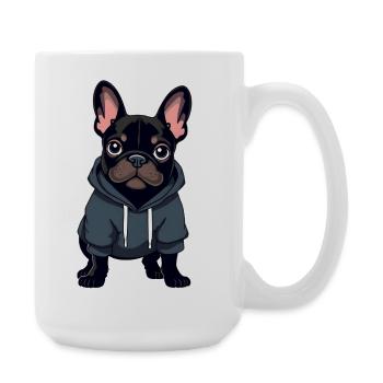 French Bulldog - Large Mug 440 ml - white - Right
