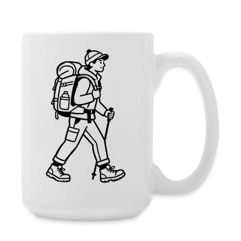 Randonnée - Grande tasse 440 ml - blanc - Droite