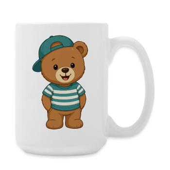 Cuddly Bear Teddy Bear - Large Mug 440 ml - white - Right