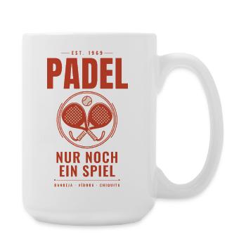 Padel Nur Noch Ein Spiel Padel Tennis Geschenk - Große Tasse 440 ml - Weiß - Rechts
