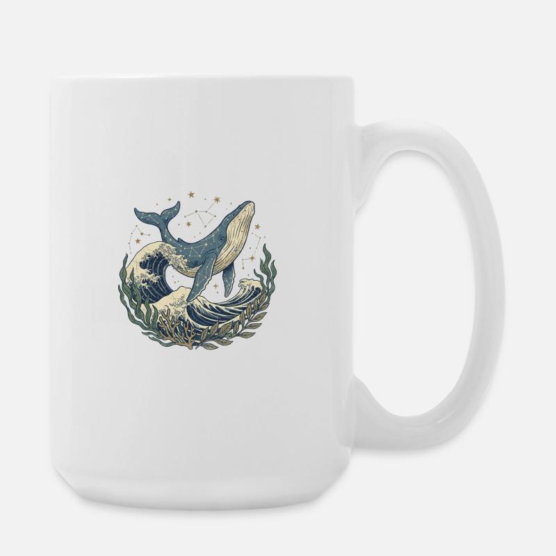 La Baleine - Pilier de l'océan - Grande tasse 440 ml - blanc