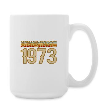Jahr 1973 Vintage Original - Große Tasse 440 ml - Weiß - Rechts