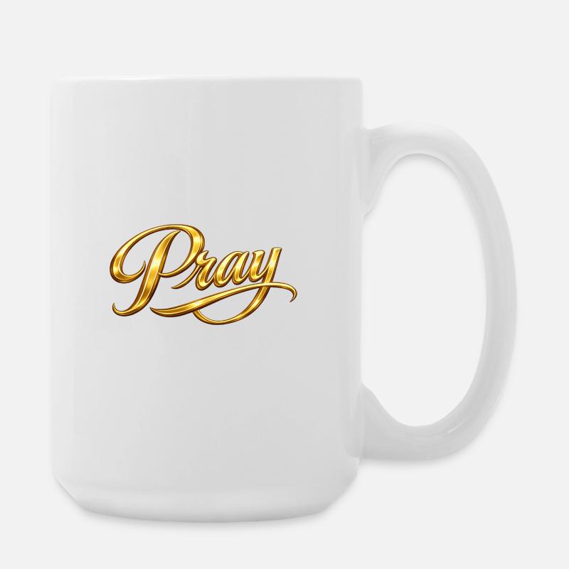NEU – Betet immer. - Große Tasse 440 ml - Weiß