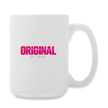 Original since day one Neon Pink - Large Mug 440 ml - white - Right