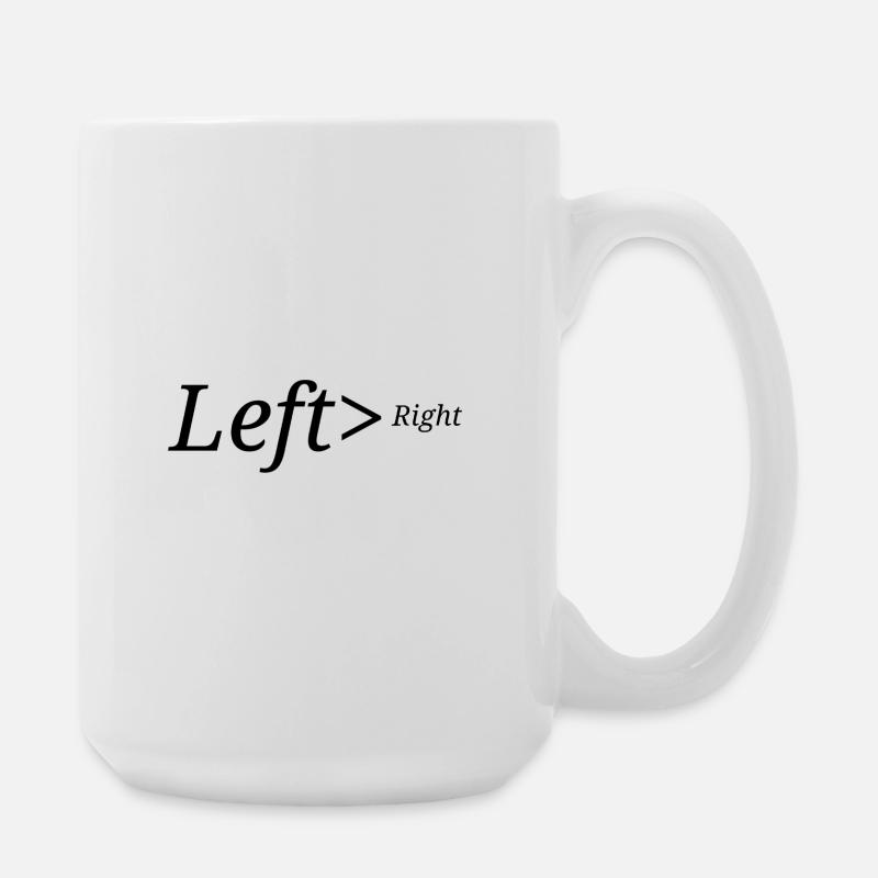 Gauche>Droite - Grande tasse 440 ml - blanc