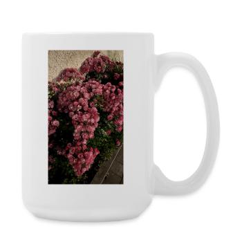 Rose blossom in the garden - Large Mug 440 ml - white - Right