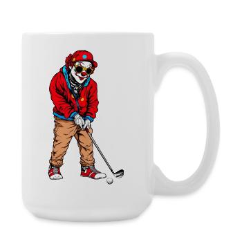 Golf Clowns - Große Tasse 440 ml - Weiß - Rechts