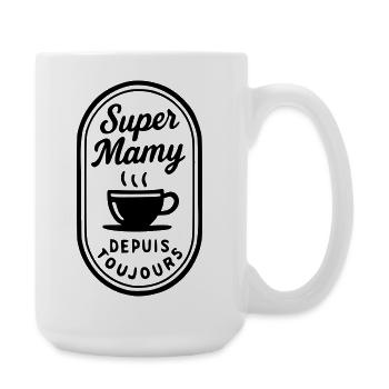 Super-Oma seit Ewigkeiten - Große Tasse 440 ml - Weiß - Rechts