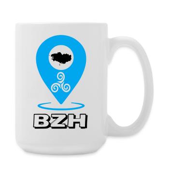 Triskel Breizh Blue - Large Mug 440 ml - white - Right