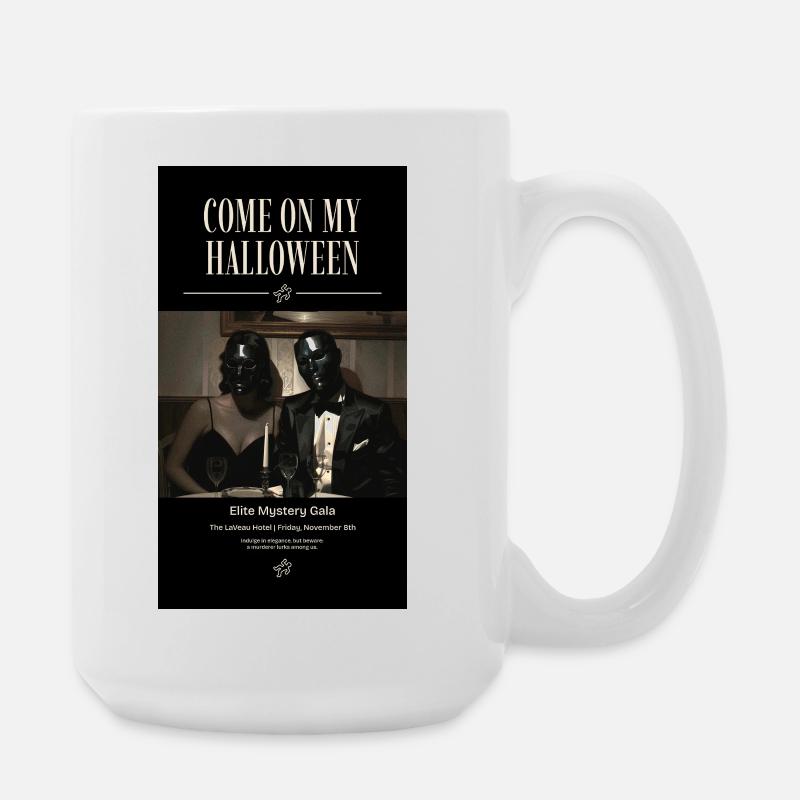 Masquerade Halloween Gala - Große Tasse 440 ml - Weiß