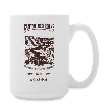 Canyon Red Rocks Arizona brown - Large Mug 440 ml - white - Right