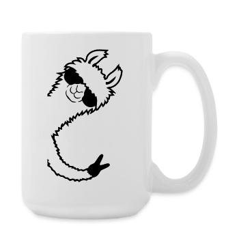 Lama Cool Sonnenbrille Not My Problama Peace Hand - Große Tasse 440 ml - Weiß - Rechts