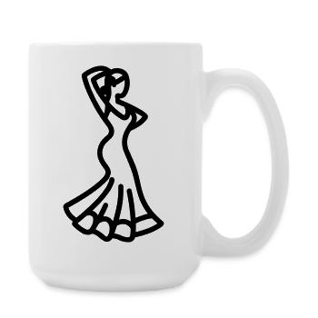 flamenco - Grande tasse 440 ml - blanc - Droite