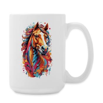 Storm of Colors Horse's Head - Large Mug 440 ml - white - Right
