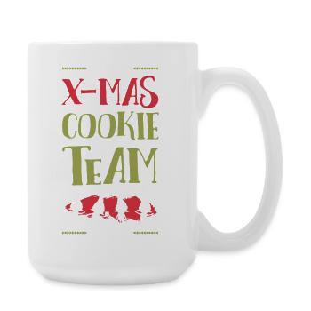 X-Mas Kekse Team - Große Tasse 440 ml - Weiß - Rechts