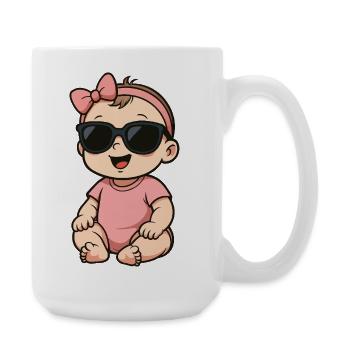 Bande dessinée Bébé Fille - Grande tasse 440 ml - blanc - Droite