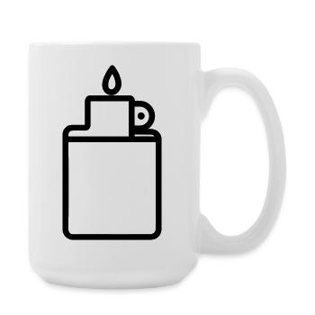 lighter - Large Mug 440 ml - white - Right