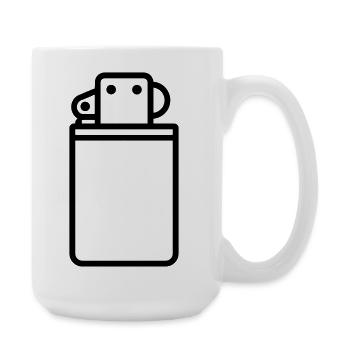 lighter - Large Mug 440 ml - white - Right
