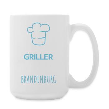Die Besten Griller kommen aus Brandenburg / Grill - Große Tasse 440 ml - Weiß - Rechts