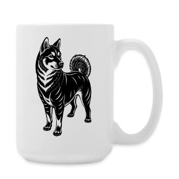 Shiba Inu - Large Mug 440 ml - white - Right