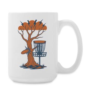 Tempête de paniers volants à disque de l’arbre au disc golf - Grande tasse 440 ml - blanc - Droite