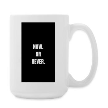 Now or Never - Grosse faute de frappe - Grande tasse 440 ml - blanc - Droite
