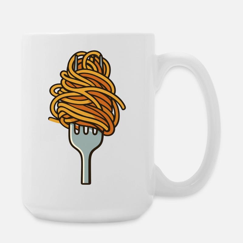 spaghettis - Grande tasse 440 ml - blanc