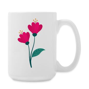 Flower - Large Mug 440 ml - white - Right