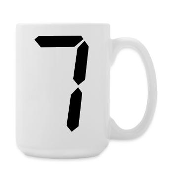digitale_zahl_7- - Grande tasse 440 ml - blanc - Droite