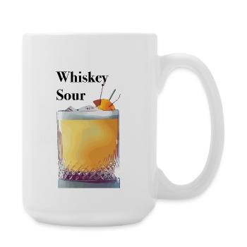 Citrus Whiskey Cocktail Glass - Large Mug 440 ml - white - Right