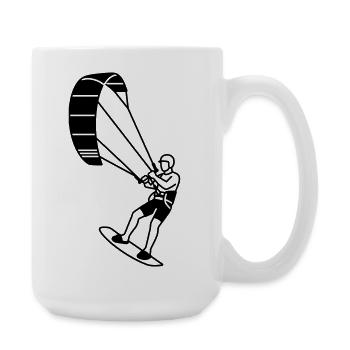 Kite Surfer - Große Tasse 440 ml - Weiß - Rechts