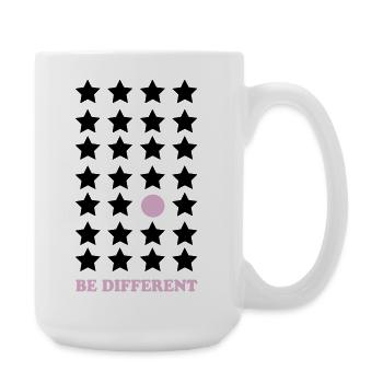 Sois différent – Pastel Point Sois différent - Grande tasse 440 ml - blanc - Droite