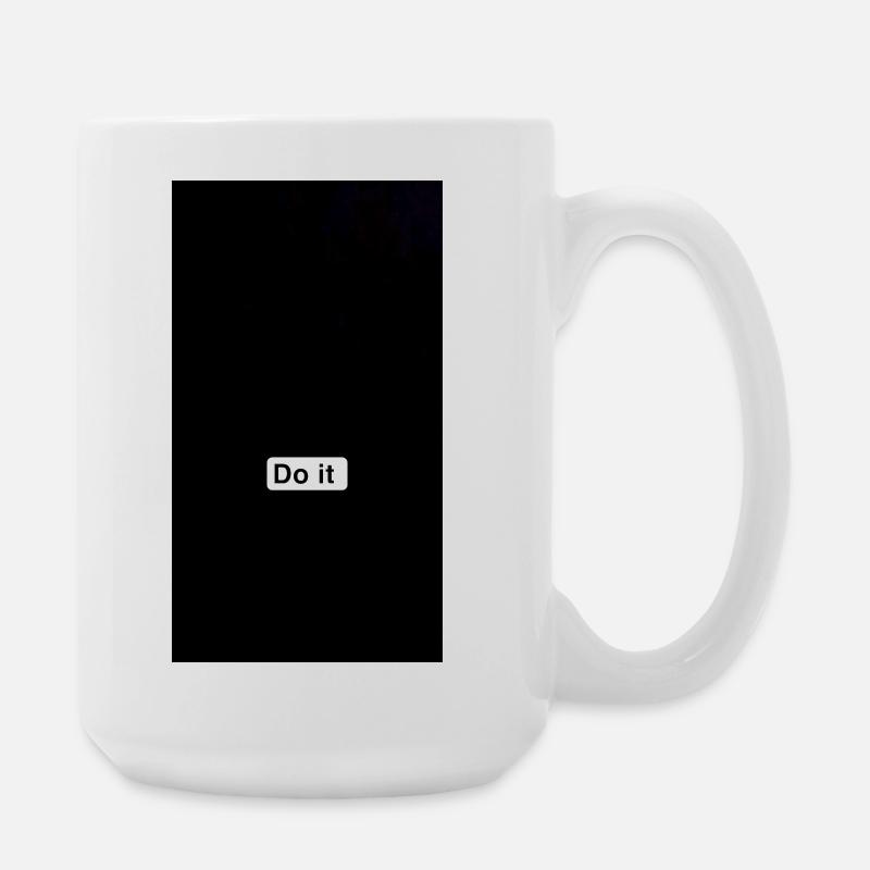 Do It Minimal Black - Große Tasse 440 ml - Weiß