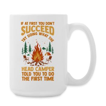 Camping Bonfire Camp Life Forest Camper - Large Mug 440 ml - white - Right