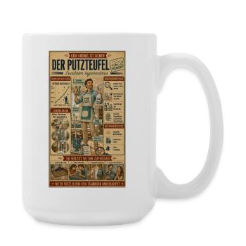 Der Putzteufel – Kein Krümel ist sicher - Große Tasse 440 ml - Weiß - Rechts