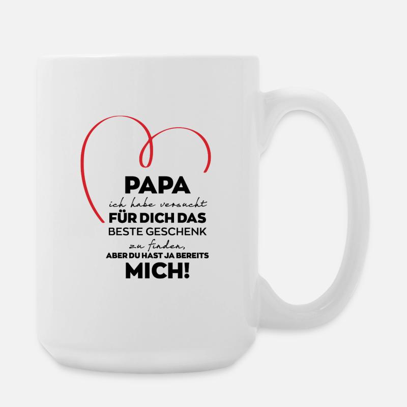 Papa lustiges Geschenk - Große Tasse 440 ml - Weiß