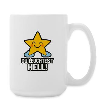 Du_Leuchtest_hell - Große Tasse 440 ml - Weiß - Rechts