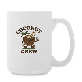 Coconut Crew – Tropisch, als wäre es heiß - Große Tasse 440 ml - Weiß - Rechts