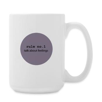 talk about feelings 5 - Large Mug 440 ml - white - Right